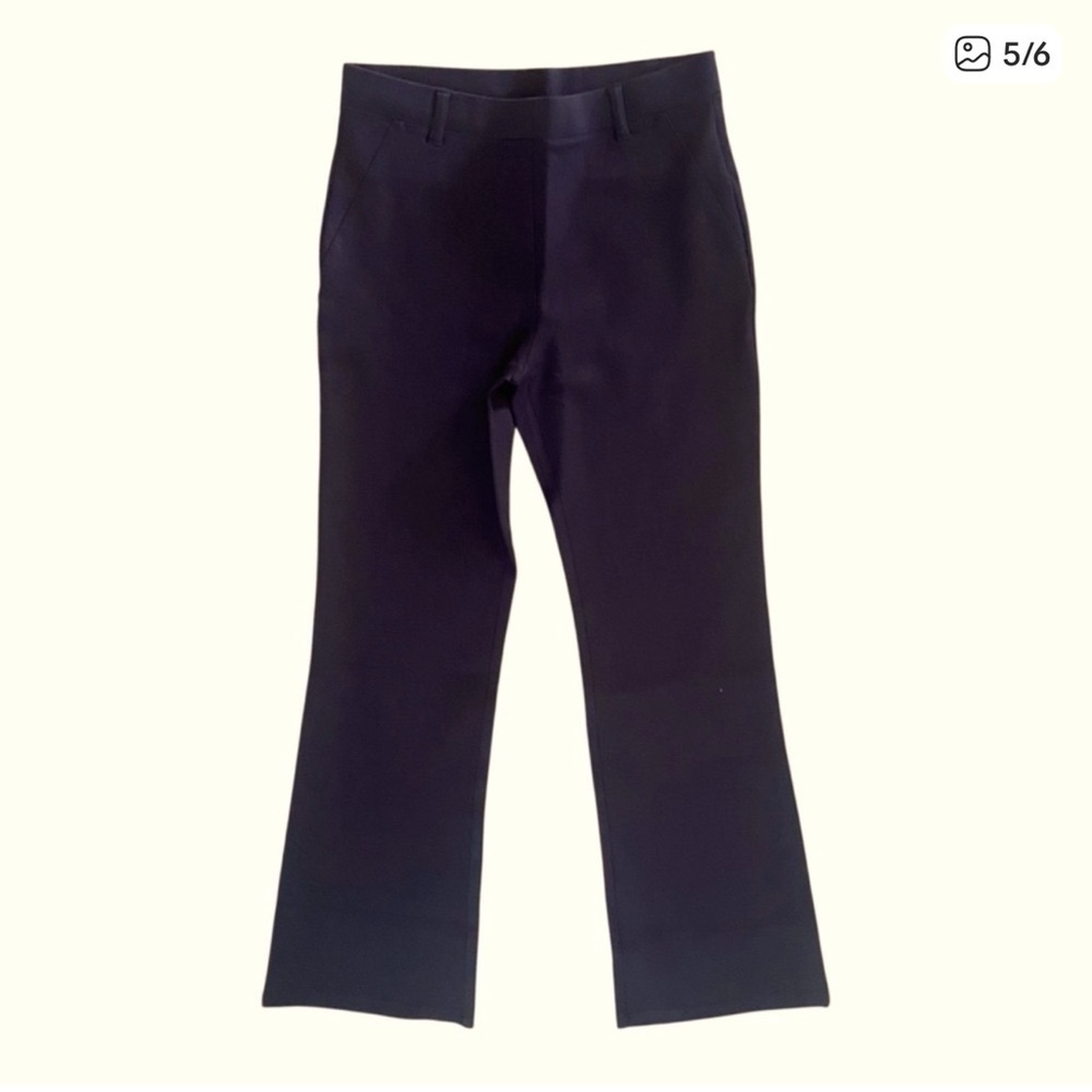 Quince Ultra Stretch Ponte Straight Leg Pants Sz S Black - Picture 4 of 5